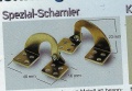 Metall-Scharnier außermittig 2-Stück