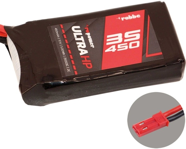 RO-POWER ULTRA HP 450MAH 11,1 VOLT 3S 25(50)C LIPO