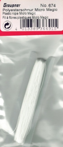 Polyesterschnur für Micro Magic weiß