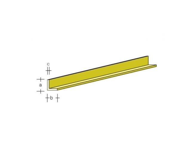 Messing-L-PROF.  4x4mm