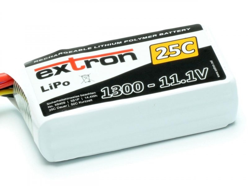 LiPo Akku Extron X2 1300 - 11,1V (25C | 50C)