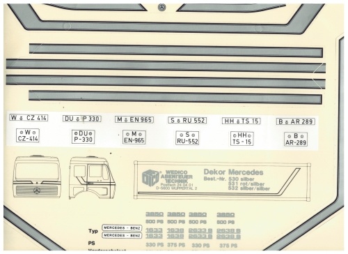 Original-Mercedes silber --   Rarit&auml;t aus den 80-iger Jahre