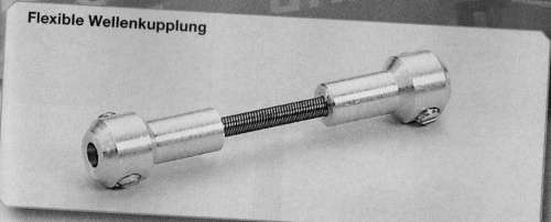 Flex. Wellenkupplung 6,0 und 4,0 mm