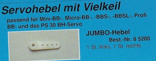 Servohebel Jumbo Vk6-spez.1-Arm 1 Paar