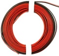 PVC-Litze 2x0,25mm² ,1-m, rt/sw