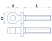 Augenschraube M1x12mm (10 Stück