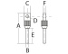 Augenschrauben M2 Messing vernickelt