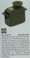 !Servo RS 750  robbe-Stecker Rarität 80-iger Jahre