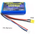 HelloRadio V16 2S Li-Ion 5000mah 7,4V Akku