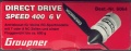 DIRECT DRIVE SPEED 400 6V